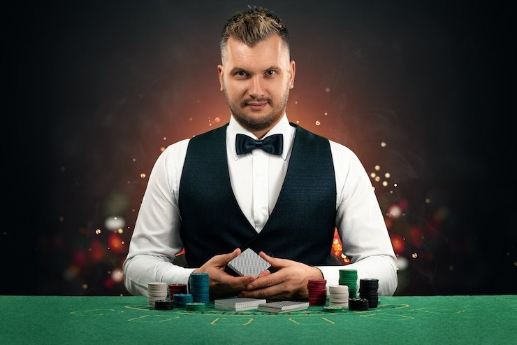 Caribbean Stud Poker live dealer table on gaming88bet showing five-card hand layout and betting positions